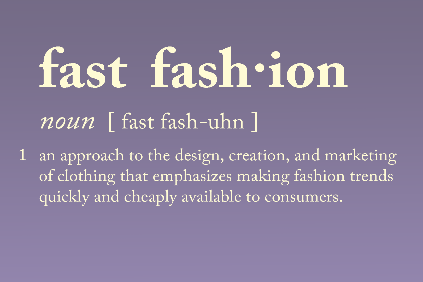 Fast Fashion